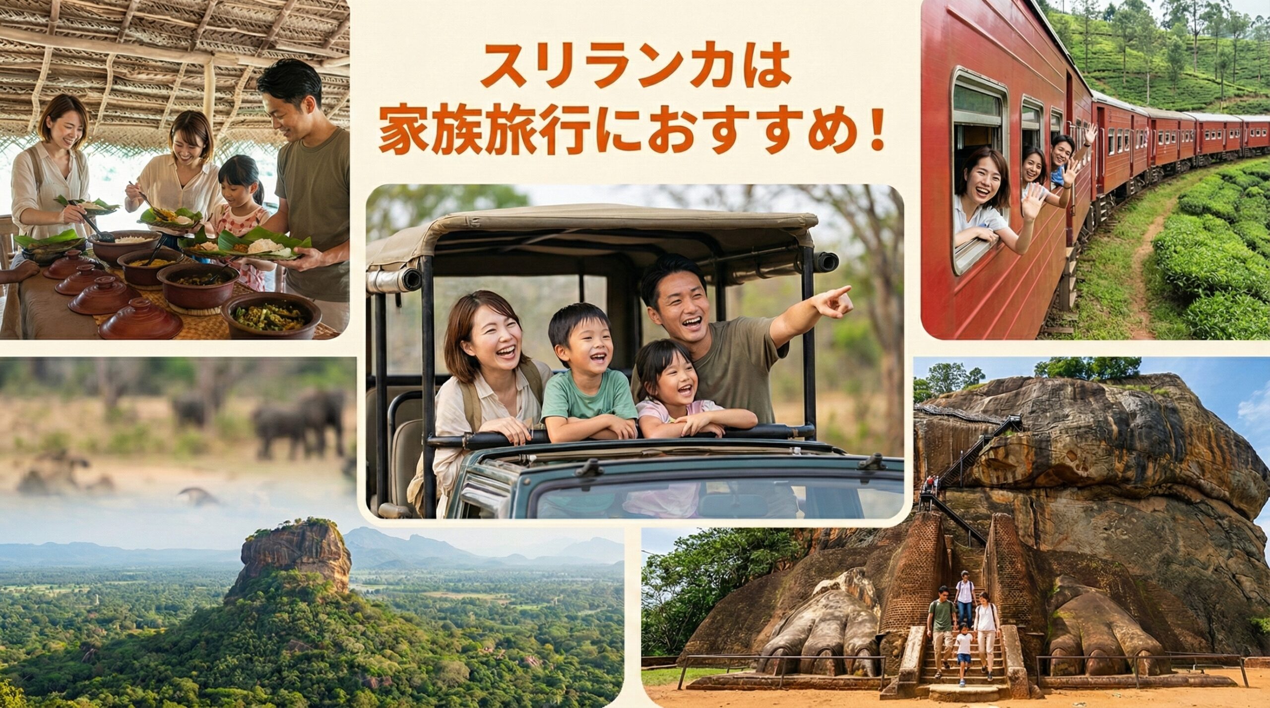 スリランカで家族旅行をしよう！子連れでも安心して楽しめるモデルコースも紹介！