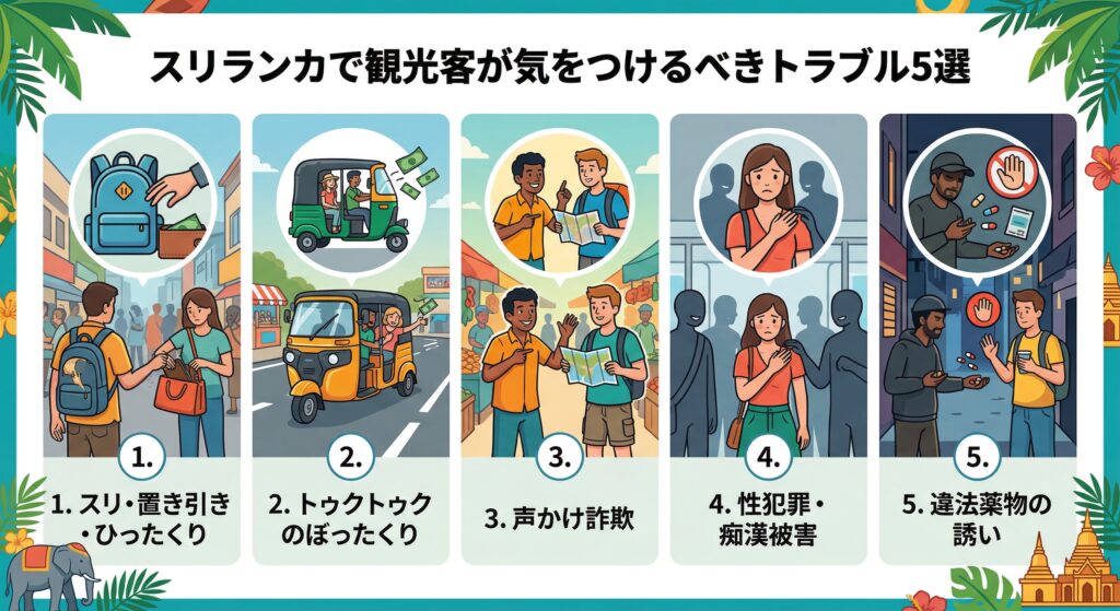 スリランカで観光客が気をつけるべきトラブル5選