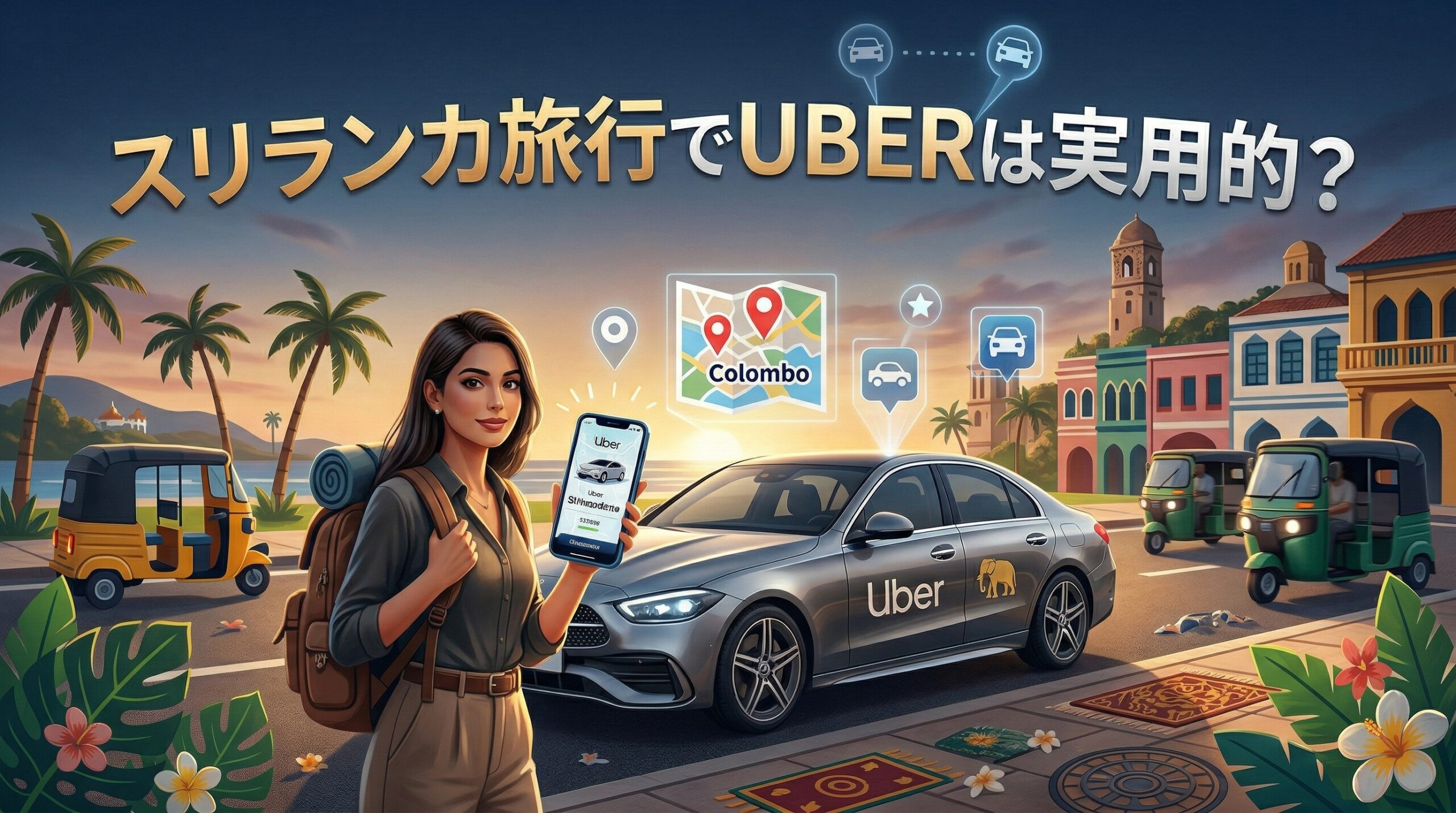 スリランカでUBERは実用的？