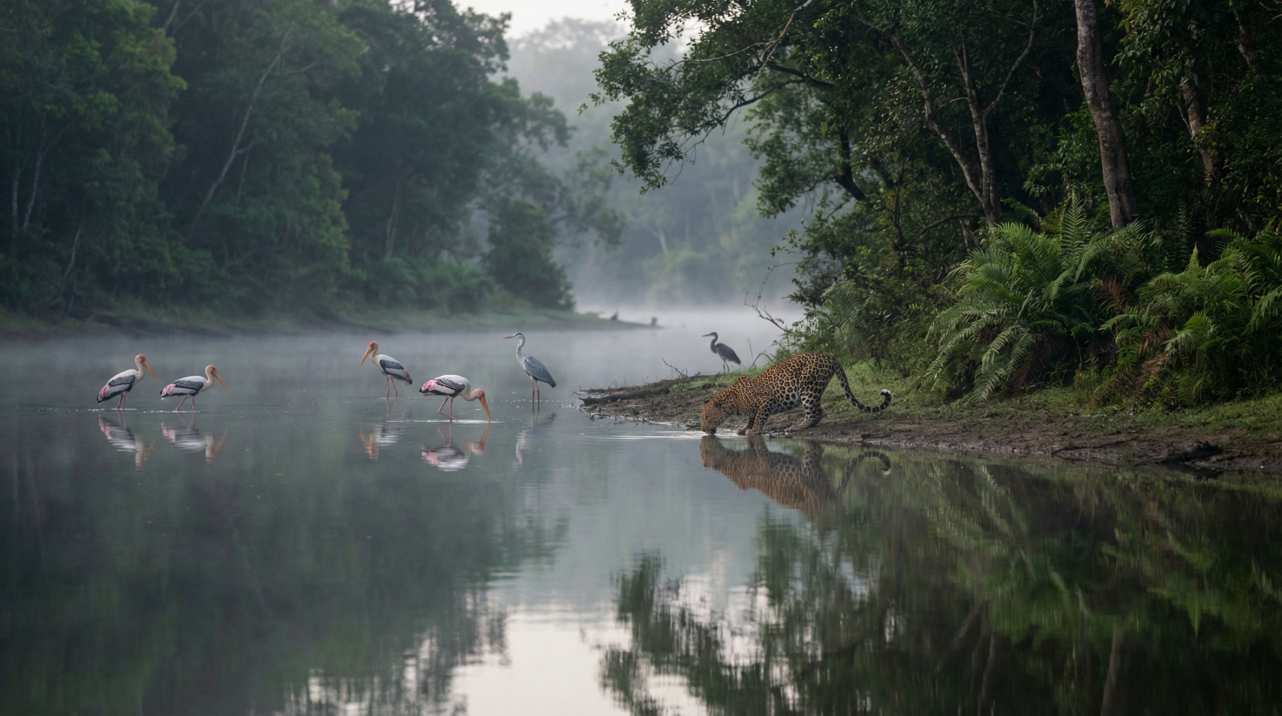 ウィルパトゥ国立公園の神秘的な湖畔