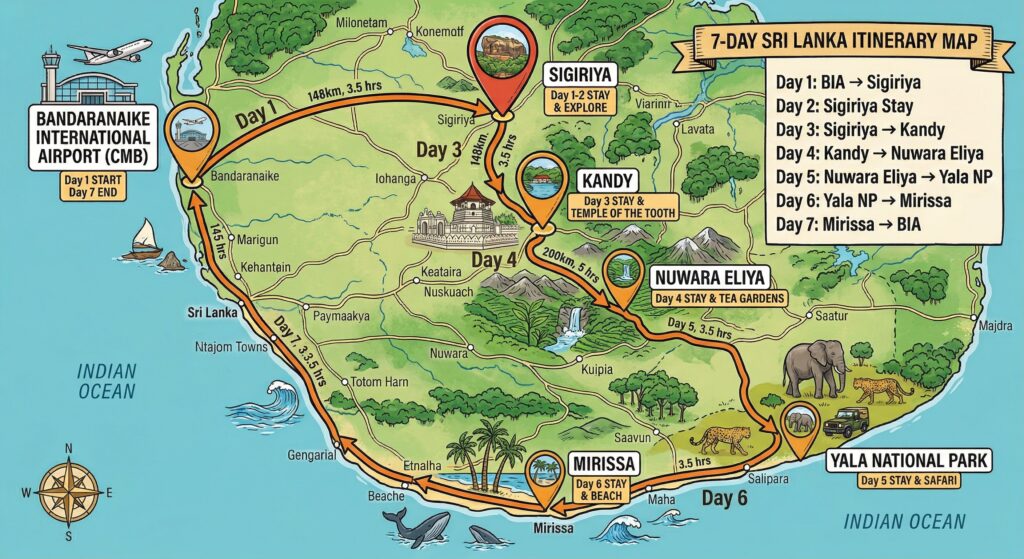 终极斯里兰卡 7 日行程