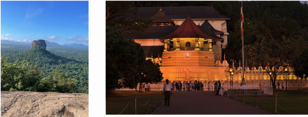 Sigiriya rock and Kandy