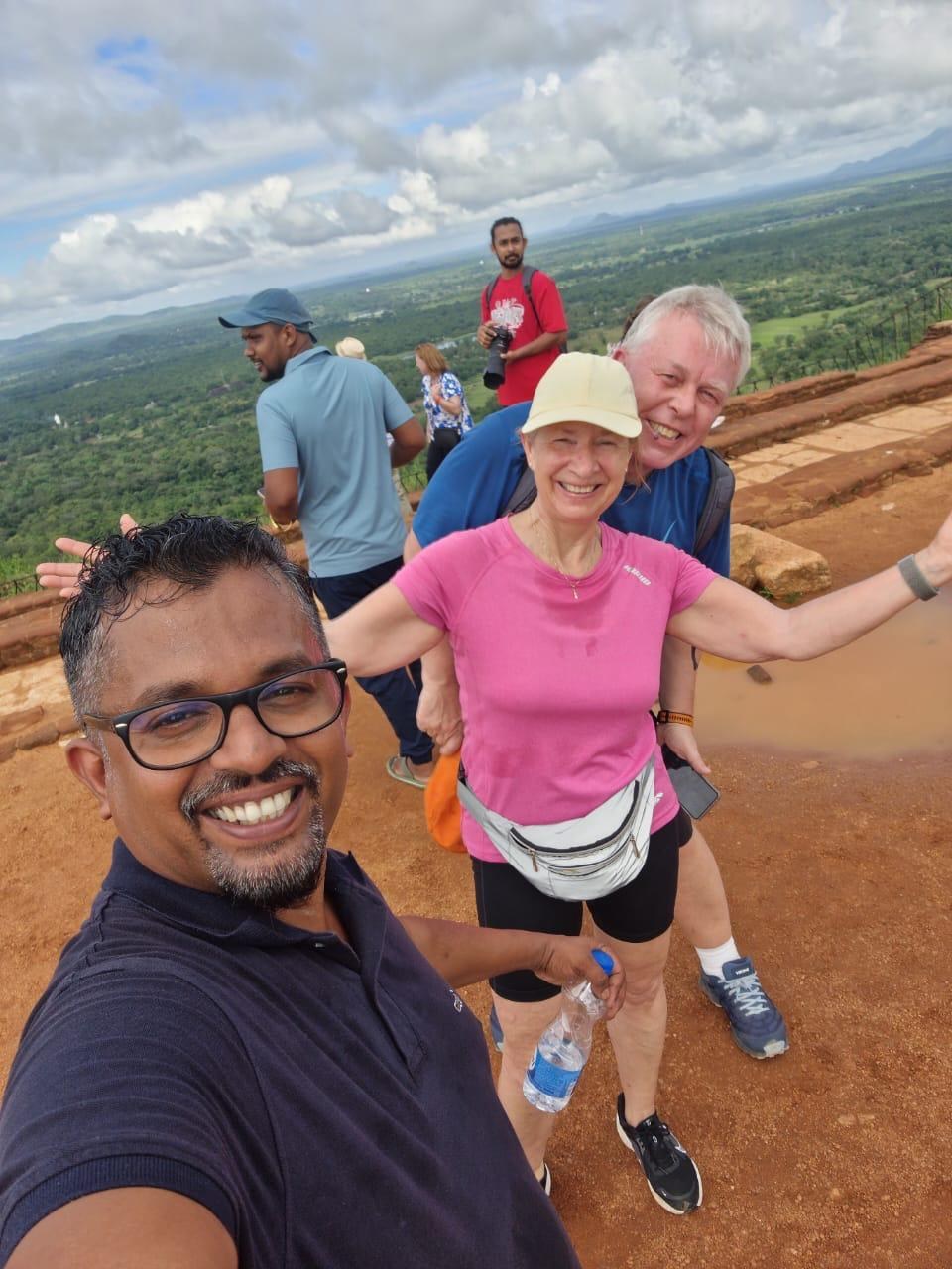 Sigiriya Rock viewpoint experience during a two week Sri Lanka itinerary